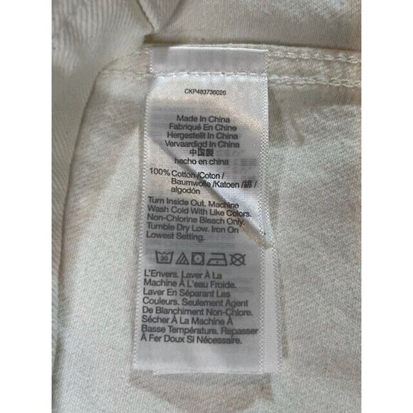 Madewell Womens Denim A-Line Mini Dress Sleeveless Square Neck Cream Size 6 NWT - Picture 5 of 9